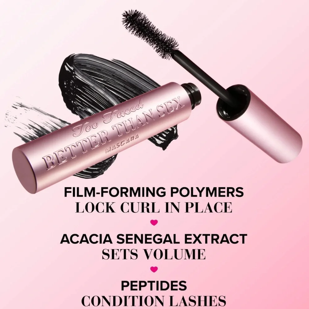 Too Faced Travel Size Better Than Sex Voluptuous Volume Black Mascara